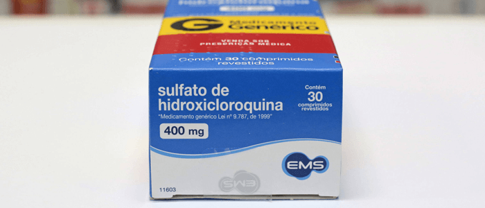 caixa do remédio hidroxicloroquina